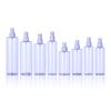 Botella de plástico transparente con pulverizador de PET, desinfectante de agua para cosméticos, 250 ml, 300 ml y 500 ml