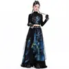 Disfraz de Performance de Danza Jazz para Niñas Estilo Chino Manga Larga Conjunto de Disfraz de Performance Jazz Otoño Conjunto Moderno Ropa de Escenario