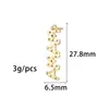 Nuevo Colgante de Flor de Zirconia Chapado en Cobre Dorado Letra Bull Accesorios Versátiles Simples para Pulsera Collar DIY