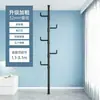 Perchero de pie, no requiere taladro, extensible, para uso doméstico en el dormitorio, entrada, multifuncional