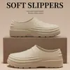 Pantuflas Antideslizantes de EVA para Hombre, Novedad Verano 2026 para Exteriores, Sandalias de Cocina Gruesas y Resistentes al Desgaste para Hombre que Aumentan la Altura