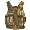 Colete de treino para atividades ao ar livre camuflado real CS selvagem respirável equipamento de treino de segurança colete tático de malha