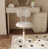 Silla de Maquillaje Estilo Crema, Silla para Computadora de Casa, Silla de Oficina, Silla Giratoria Celebridad de Internet, Silla con Respaldo para Dormitorio de Estudiantes, Altura Ajustable
