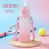 Taza rociadora de agua de plástico y acero inoxidable de primera calidad, taza con aroma de gran capacidad para deportes al aire libre, juego de tazas con popote deportivas para niños