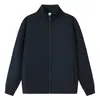 Sudadera de otoño nueva con patrón de diamantes, tejido de aire, hombros ligeramente caídos, cuello alto, con logo personalizado, ropa de trabajo casual de negocios para concesionarios de automóviles y tiendas 4S