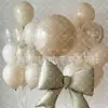 Producto Nuevo Más Vendido en Amazon Estilo Ins Globo de Película de Aluminio con Lazo Accesorios para Fotos Decoración de Fiesta de Cumpleaños