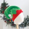 Chapéu de Elfo de Natal Chapéu de Estilo de Elfo de Natal Chapéu Verde Vermelho Flanela Sino Festa de Férias Headwear Atacado