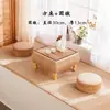 Mesa de centro de tatami de paja mesa baja Zen japonesa mesa de ventana salediza mesa cuadrada pequeña de almacenamiento mesa kang de ratán mesa de té de balcón