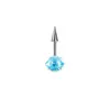 Pendientes de Rosca Interna de Aleación de Titanio F136 Transfronterizos G23 Ojo de Ángel Punto de Circonita Cono Puntiagudo Clavo de Diablo Pendientes para Lóbulo de Oreja Joyería para Mujer