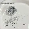 Lantejoulas Redondas de 1mm Acessórios para Nail Art Mini Patchwork Ultrafino Bolinhas Redondas Materiais DIY Decorações de Unha Vestíveis