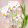 Toalla de papel cuadrada ZJ005 Tulip para el día de la mujer Toalla de papel para fiestas Vajilla para fiestas Papel desechable para fiestas