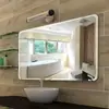 Fabricante de Espejos Inteligentes Espejo de Baño Personalizado Espejo de Baño con Pantalla Táctil Iluminada Antivaho Bluetooth Espejo de Maquillaje Suministro