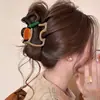 Pinza de garra de lunares estilo coreano, pinza para el pelo modelo nuevo de alta gama 2026, pinza de tiburón grande exquisita para cabello grueso