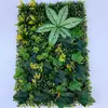 Pared de Flores Artificiales y Plantas Verdes para Decoración de Bodas, Paisajismo de Centros Comerciales, Plantas de Plástico Artificiales de Milán, Pared de Plantas Artificiales