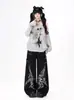 Pantalones Jeans Largos Unisex Hip Hop Holgados Adelgazantes Parcheados Camuflaje Lavado Streetwear Americano Punk Oscuro Transfronterizos