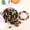 8mm 10mm Cor Sólida Contas Redondas Resina Contas Soltas Contas de Natal DIY Pulseira Feita à Mão Espaçador de Contas Joias