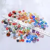 250g Mosaico Mixto DIY Materiales Creativos Hechos a Mano para Hacer Cuentas Sueltas de Vidrio de Cristal de Colores Decoración