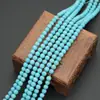 Turquesa de Magnesita Natural Ágata Cuentas Sueltas Pulsera de Cuentas Redondas Collar DIY Accesorios de Joyería Semi-Terminados Turquesa al por Mayor