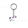 Chaveiro Pingente Desenho Animado Unicórnio PVC Borracha Macia Pequeno Presente Fofo Lembrança Chaveiro Pingente para Bebê