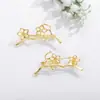 Atacado de fábrica acessórios para joias semiacabados material flor de metal broche suporte vazio diy broche feminino