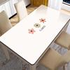 Tapete de mesa de vidro macio em PVC à prova d'água à prova de óleo toalha de mesa descartável tapete retangular para mesa de trabalho toalha de mesa isolante resistente a manchas tapete para mesa de centro