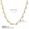 Diseñador Europeo y Americano Pequeño Plátano Geométrico Gama Alta Femenino Ins Collar Cadena de Clavícula Acero Inoxidable Chapado en Oro de 18K Joyería