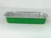 Caja de Papel de Aluminio para Durian Horneado de 200 ml Caja Larga de Papel de Aluminio Cartón de Estaño Engrosado Caja Rectangular Desechable Engrosada para Sushi