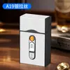 Caixa de Armazenamento de Cigarros Multifuncional de Alto Valor com Carregador Integrado e Isqueiro, à Prova de Umidade, para Pacote Completo de 20 Cigarros, Compatível com Pacotes Macios e Rígidos