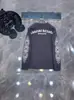 24SS CH Vestido de Otoño del Vaticano Gran Ataque Camiseta de Manga Larga con Slogan de Letra Simple Exclusivo Transfronterizo