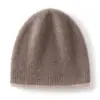 Nuevo gorro de doble capa, dos tonos, con pelo de cachemir para otoño e invierno, 100% cachemir puro, unisex, suave, amigable con la piel y grueso