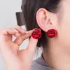 1 Par de Brincos Coloridos de Bolinha Pequena, Material Acrílico, Fofo, Vibrante, Elegante, Brilhante, Brincos de Alta Qualidade