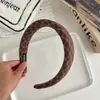 Diadema con Patrón de Academia Artística Estilo Coreano Chica Retro Corona Alta Diadema Ancho de Esponja Accesorio Elegante para el Cabello