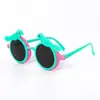 2020 nuevo estilo coreano de dibujos animados, gafas de sol abatibles de pato mandarín, gafas de sol para niños, protección ocular, gafas de sol para niños, se pueden usar para el pelo