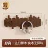 Perchero de pared elegante y bien diseñado para entrada, de madera maciza, con ganchos para dormitorio, sala de estar, perchero y colgador de sombreros de pared con forma de tecla de piano, colgador de bolsas