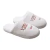 Pantuflas Desechables para Hoteles de Lujo, B&Bs, Villas, Clubes, Salones de Belleza, Pantuflas Gruesas de Algodón para Hospitalidad en el Hogar Antideslizantes