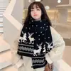 Bufanda de Ciervo Navideño para Otoño e Invierno Regalo de Nochebuena para Pareja Estudiante Bufanda Gruesa y Cálida Popular en Internet Versátil