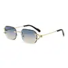 Gafas de sol de moda nuevas 2026: Gafas de sol retro versátiles de alta gama con diseño de patillas de leopardo que hacen que la cara parezca más pequeña, gafas de protección solar