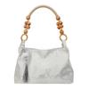 Bolsa de corrente com miçangas Guofeng Bolsa feminina Moda Tecido bordado Bolsa de ombro Pingente de borla Nicho Bolsa de axila