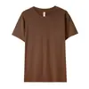 Camiseta de bolsillo de color sólido pesada de 270 g para hombre de algodón cuello redondo camisa básica lavada manga corta casual verano al por mayor