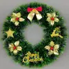 Decoração de atmosfera natalina transfronteiriça ornamentos de festa pingente de decoração de Natal mini guirlanda de Natal presente atacado