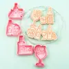 Moldes para Galletas Temáticos de Alcohol, Moldes para Galletas de Prensa Simulada, Cortadores de Galletas de Mantequilla, Herramientas Creativas para Hornear