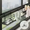 Estante de Sandalias para Balcón, Herramienta para Secar Zapatos, Tendedero para Barandilla de Ventana Exterior, Gancho Antirrobo para Ventana, Estante para Secar Zapatos