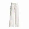 Pantalones vaqueros juveniles de color naranja # Tencel con tacto fresco, finos, de pierna ancha, para mujer, corte holgado, adelgazantes, transpirables, con caída, versátiles, de largo hasta el suelo