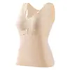 Colete Quente de Veludo Feminino com Forro de Lã Espessado com Bojo Outono e Inverno Roupa Íntima Quente Camada Base Interna Feminina Colete Sem Marcas Feminino