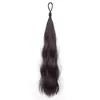 Coque de Cabelo Auto-Enrolável com Coque de Cabelo Falso Natural Fofo e Elástico de Cabelo