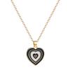 Colar de amor multicolorido personalizado com gota de óleo de hip-hop transfronteiriço Europa e Estados Unidos design retrô senso de moda personalidade fresca atacado para mulheres