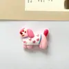 Accesorios para el Cabello Hechos a Mano DIY de Cachorro Plano Simulados Diadema Agujero Llavero de Zapato Pegamento en Crema Funda para Teléfono Móvil Accesorios de Resina