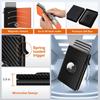 Amazon nueva cartera para hombre trifold de fibra de carbono a contraste de color tarjetero de gran capacidad para tarjetas bala automática tarjetero AirTag