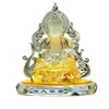 Nuevo Adorno de Coche con Vidrio para Consola Central Guanyin Interior del Coche Escritorio Frontal Perfume Bodhisattva Guanyin de Doble Cara Decoración de Instalación Segura