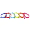 Collar Multicolor Estampado para Perro Perro Pequeño Gato Accesorios con Cascabel Collar Antiperdida Collar para Gato